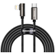 Cable USB-C to Lightning Baseus Legend Series, PD, 20W, 2m (black) (6953156207486)
