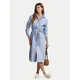 Polo Ralph Lauren Srajčna obleka 211928804002 Modra Straight Fit