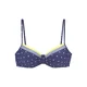 LASCANA Bikini zgornji del  marine / apno / bela