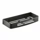 Gedy - Zidna polica za tuš SMART 30x12,8 cm mat crne boje