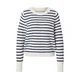 Lollys Laundry Pulover temno modra/bela