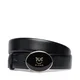 Ženski pas PINKO Round Enamel H2,8 Belt 20252 PLT01 105478.A2QL Črna