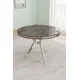 HANAH HOME Trpezarijski sto Mos Anthracite Chrome