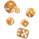 Kockice Oakie Doakie Dice D6 16 mm Marble - Orange (12)