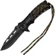 Outdoor sklopivi nož KP - 41050 - Crna / Zelena KP41050