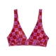 PUMA Swim Printed Bikini Top Women, Sport, Red/Pink, S