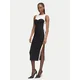 Elisabetta Franchi Pletena obleka AM-44S-66E2-V420 Črna Slim Fit