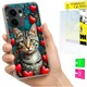 shumee Ovitek za Oppo Reno 13F 5G/13 FS 5G FOTO ovitek z motivom mucka + STEKLO