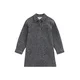 WE Fashion Obleka siv denim / temno siva