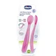 Chicco Silikonska žlica 2 kosa roza 6m+