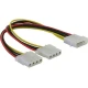 adapter DELOCK, 4-pin Molex (M) na 2x 4-pin Molex (Ž), napajalni, interni