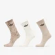Nogavice adidas Tie Dye Crew Socks 3 Pairs Off White/ Wonder Beige/ Dark Brown S