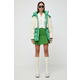 Pernata jakna Karl Lagerfeld za žene, boja: zelena, za zimu