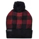 Pom Beanie black/red