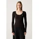 Guess majica z dolgimi rokavi ženska z bombažem