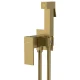 CUBEMIX concealed bidet mixer tap with stop spray, square, gold matt - Zlata mat barva - Sapho - CUBEMIX - 72 - Medeninasti - Vzvod - Kvadratni - 70 - 14
