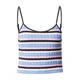 RIP CURL Top z naramnicami BOBBY  svetlo modra / antracit / roza / bela