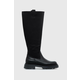 Čizme Gant Meghany za žene, boja: crna, ravna potpetica