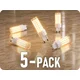 Bemko LED žarnica G9, 7W, 320°, 3000K (870lm), 4000K (880lm), 5-PACK! Barva světla: Topla bela [D84-SLB-G9-070-3K]