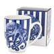 Večbarvna porcelanasta skodelica