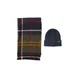 Barbour Kape Pendle temno modra/oliva/rdeča/bela