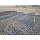 A set of raised beds for a greenhouse 3 m wide