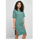 Womens dress with slit green