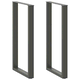 Noge za barski stol U-oblika 2 kom antracit 60 x (110-111) cm čelik
