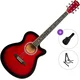 Pasadena PGC-10 Standard SET Red Burst Akustična kitara Jumbo