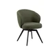 Stol Norsica 869 (Zelena) Zelena, Črna, 80x59x60cm, Blago, Kovina