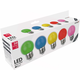 LED sijalka E27 G45 1W DECOR multipack zelena/modra/rumena/rdeča/roza