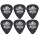 Dunlop 488R 0.60 Tortex Black Gold Standard 6 Pack