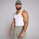 MP Mens Origin Ribbed Muscle Fit Tank - White - XL