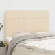 Vidaxl vidaXL Vzglavja za posteljo, 4 kosi, kremne barve, 72x5x78/88 cm, blago