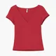 Cropp - Bluza z V-izrezom - rdeča
