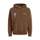 Jack & Jones Junior Majica JJTRADITION svetlo modra / čokolada