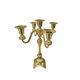 Apex Home Metalni svećnjak, Za 5 sveća, 30 cm, Boja zlata