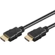 Goobay HDMI na HDMI 0,5m High Speed z Ethernet 4K pozlačen kabel