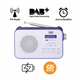 Trevi 7F92R prenosni digitalni radio, DAB, DAB+, FM, modra