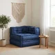 vidaXL Modularni pouf Indigo 70x70x54 tkanina