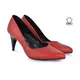 Kožne ženske cipele na štiklu 208CV crvene