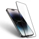 Zaščitno kaljeno steklo 3D z okvirjem za Apple iPhone 16 – črno
