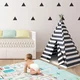 Mamabrum Zložljiva Penasta Podloga XXL za Otroke 180 x 200 cm - Material XPE Brez BPA, Dvostranski Potisk, Vodoodporna Površina