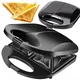 VERKGROUP 750W dvojni toaster opekač za 2 sendviča črn, (5000245962)