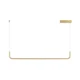 Patinar - LED linearna viseča svetilka 90 cm, 12 W, 3000 K, zlata