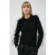 Pulover s dodatkom vune MICHAEL Michael Kors za žene, boja: crna