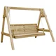 Vidaxl Vrtna gugalnica impregnirana borovina 205x150x157 cm