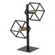 FORMA Stona lampa F7275-2T 2xE27 Crna-Zlatne boje