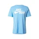 Nike Sportswear Majica Swoosh nebeško modra / bela