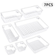 Set organizer za fioke, Plastični, 7 posuda